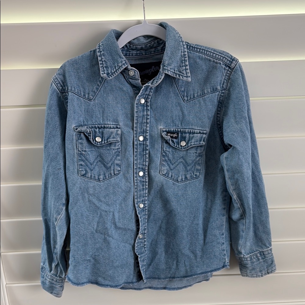 Blue Denim Button-Up Shirt